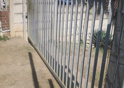 galvanized palisade security gate professionally installed in allandalde pietermaritzburg